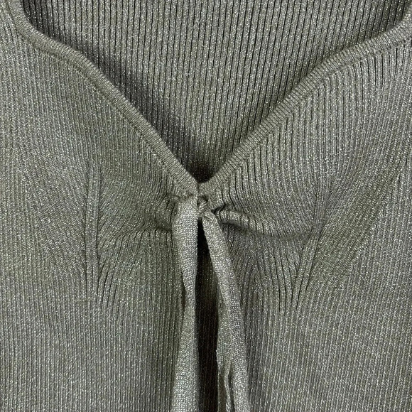 House of Harlow 1960 Metallic Long Sleeve Blouse size Medium - Picture 5 of 9